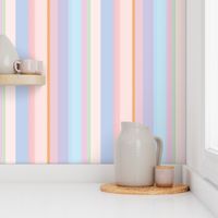 Pale Pastel Ethereal Dawn / Dusk Stripes