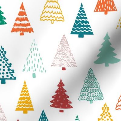 Doodle Christmas Trees