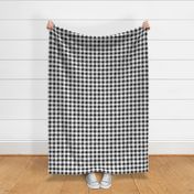 1" crayon gingham, black and white