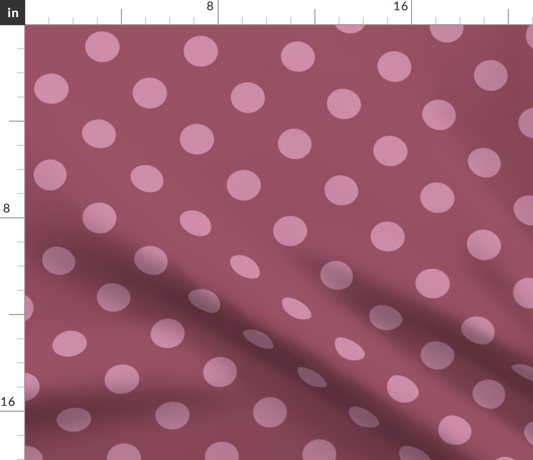 Polka Dots dark mauve/light mauve