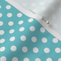 polka dot turquoise