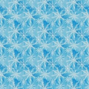 blue snowflakes