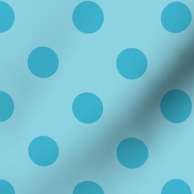 Polka dots dark forgetmenot blue/light blue