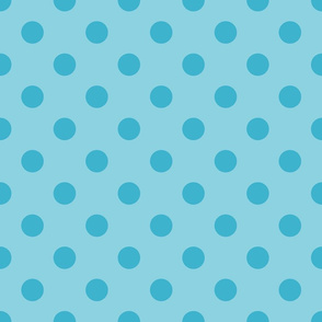 Polka dots dark forgetmenot blue/light blue