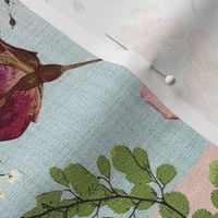 Ombre Roses linen