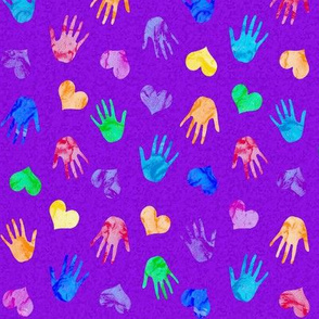 Hearts 'n Hands Purple 