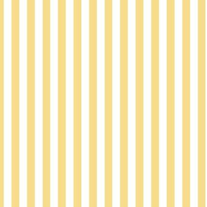 Mellow Yellow Bengal Stripe Pattern with Light Vertical Stripes