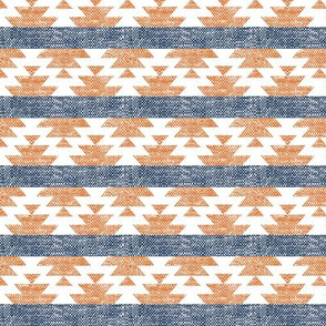 (small scale) woven aztec || orange C20BS