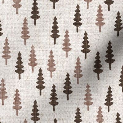 pine tress - browns on natural - LAD20