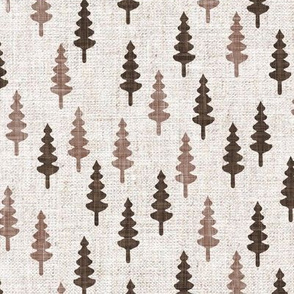 pine tress - browns on natural - LAD20