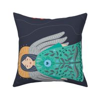 Folk Art Angels Plushie Pillows - Cut & Sew