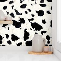 Realistic cow texture,larger print.Animal print
