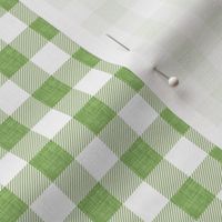 1/2" olive linen buffalo check