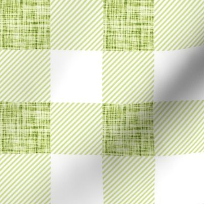 2" lime linen no. 2 buffalo check