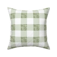 2" junglewood linen buffalo check