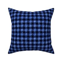 5/8" batik gingham - royal blue