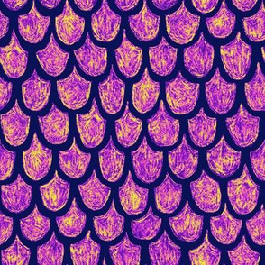 magical purple mermaid scales