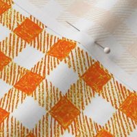 5/8" crayon gingham in solar orange