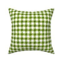 5/8" crayon gingham in  leaf green