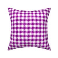 5/8" crayon gingham in  bright plum