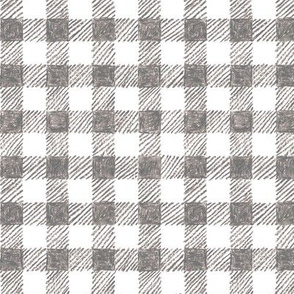 5/8" crayon gingham in  grey
