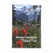 Mount Rainier NP Tea Towel 1