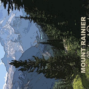 Mount Rainier NP Tea Towel 4