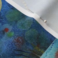 Dragonfly aka DragonRye Watercolor Fabric