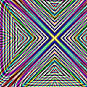 Distance Plaid Illusion Triangles