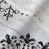 Black Glitter Snowflakes on Shiplap rotated - large scale