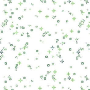 Green Snowflakes 1
