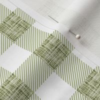 1" sage linen no. 2 buffalo check