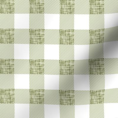 1" sage linen no. 2 buffalo check