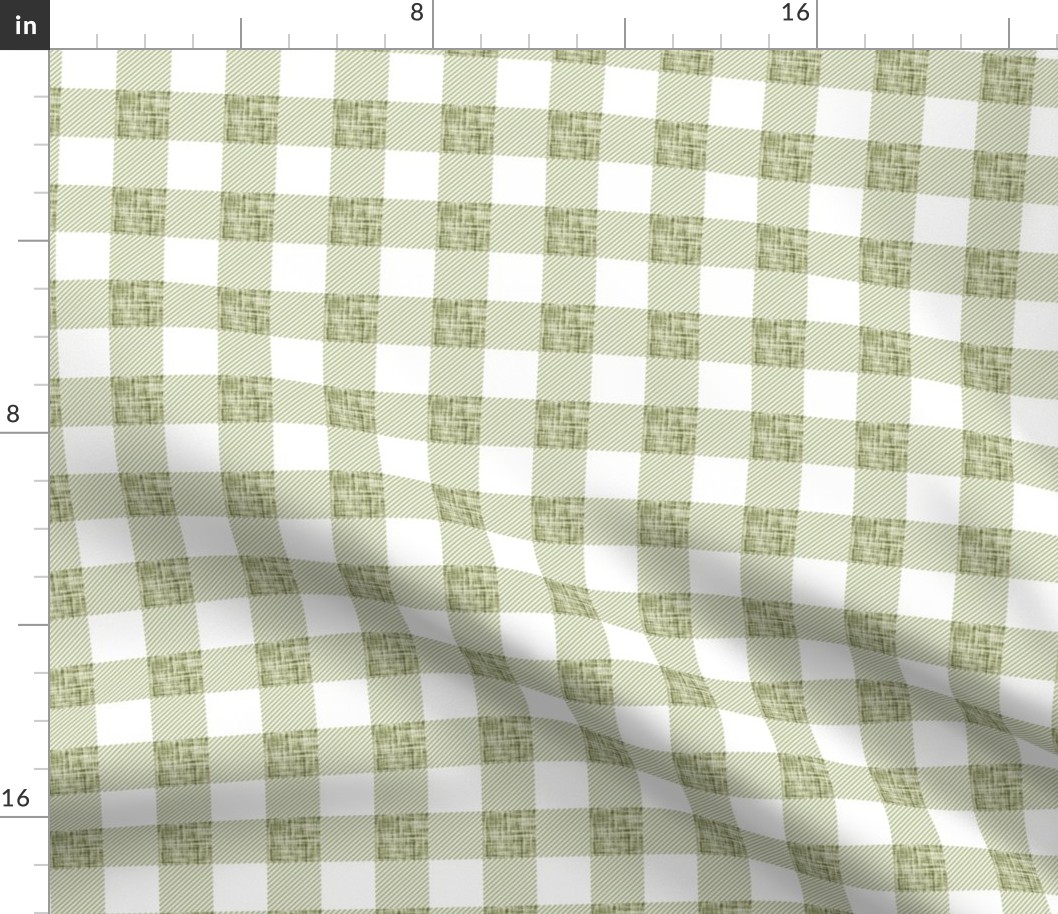 1" sage linen no. 2 buffalo check