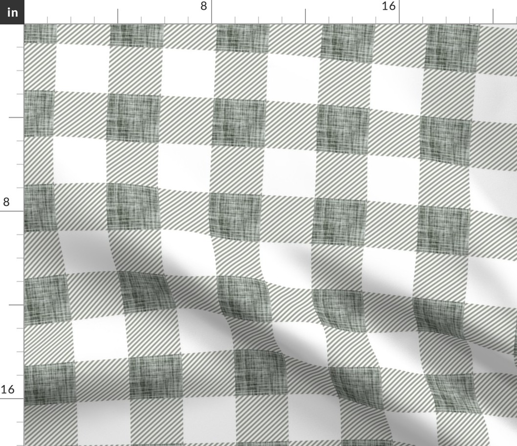 2" laurel linen buffalo check