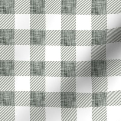 1" laurel linen buffalo check