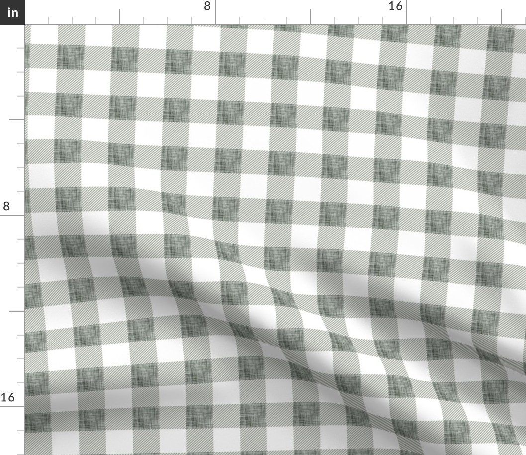 1" laurel linen buffalo check