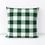 2" deep forest linen buffalo check