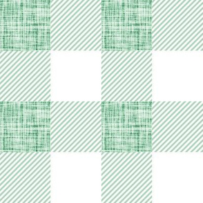 2" malachite linen buffalo check