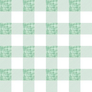 1" malachite linen buffalo check