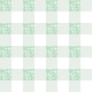 1" malachite light linen buffalo check