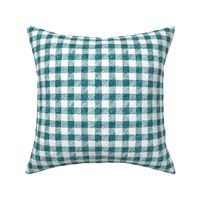 5/8" crayon gingham in  teal