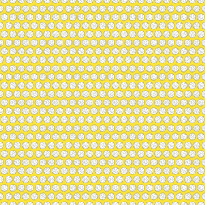 Small Golf Ball Pattern on Bright Yellow