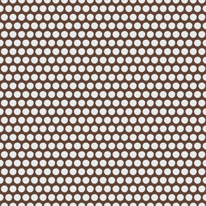 Small Golf Ball Pattern on Brown