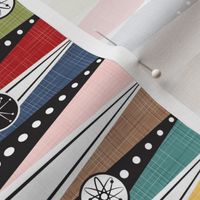 Atomic Age Backgammon ~ Retro Rainbow