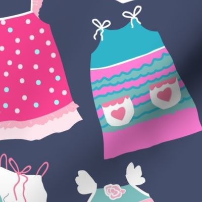 Pillowcase Dresses for Charity purple grey