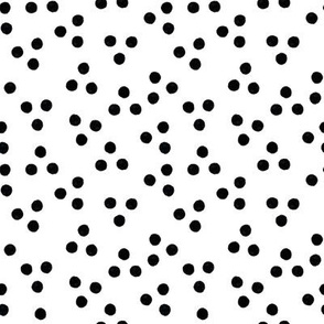 white with black polka dots - small scale