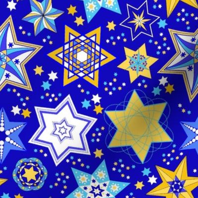 Embellished Stars of David 