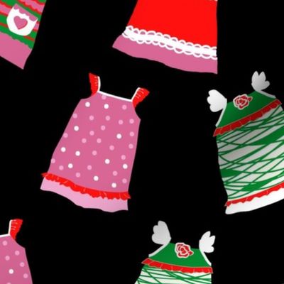 Pillowcase Dresses for Charity black uth