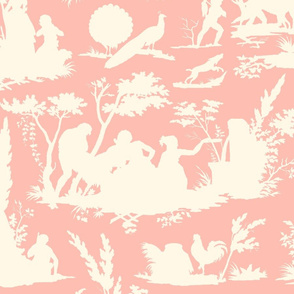 Marseilles Toile Silhouette ~ Cosmic Latte on Pierina 